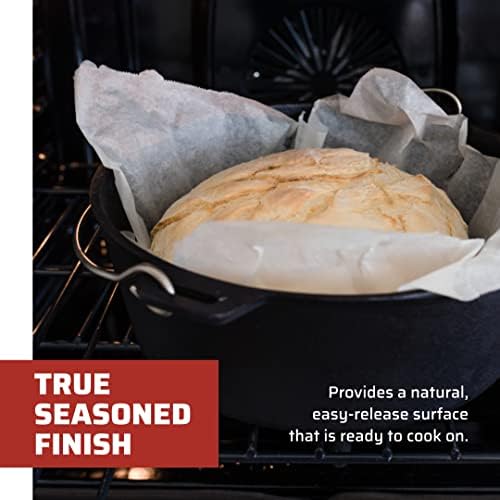Camp Chef Cast Iron Dutch Oven, Pre-Seasoned, 6 qt