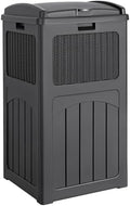 Devoko 33 Gallon Outdoor Trash Can, Hideaway Garbage Bins with Tiered Lid