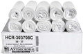 Aluf Plastics 30 Gal Clear Trash Bags, 8 Micron (EQ.), 30" x 37" (500 Pk)
