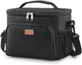 Lifewit Reusable Insulated Lunch Bag, Portable Cooler Freezable Soft Lunchbox Leakproof with Adjustable Shoulder Strap for Men Women Adult for Work Picnic or Travel, 15L 24 Can, Black