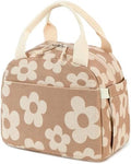 Bluboon Lunch Bag for Women Men Cute Corduroy Lunch Tote Bags Reusable Insulated Lunch Box Large Capacity Reusable Insulated Cooler for Work Picnic or Travel