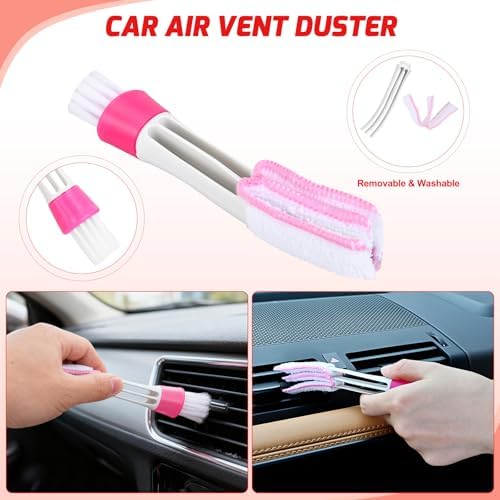 Nilight 15PCS Car Detailing Kit for Interior Exterior Car Care, Red