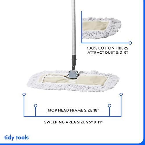 18 Inch Commercial Cotton Dust Mop & Floor Sweeper