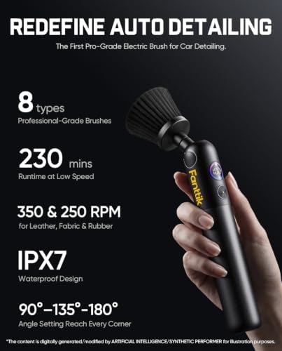 Fanttik Flip G10 Nano AutoCare Electric Car Interior Detailing Brush