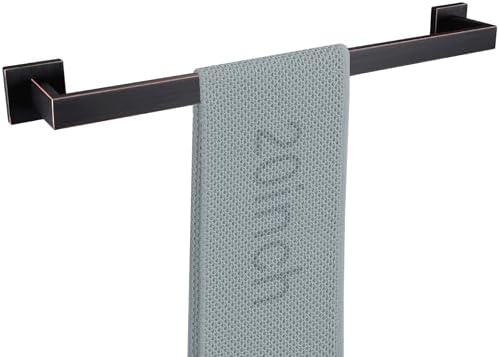 LANC ORB 20-Inch Towel Bar for Bathroom Wall Mounted Heavy Duty Square Towel Rack Oil Rubbed Bronze Towel Hanger Bath Towel Holder Towel Rail Total-22 Towel Rod, A8804ORB-5P1