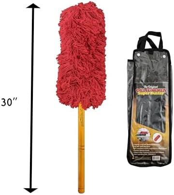 California Car Duster Super Duster, Red X-Large Truck and SUV Duster with Wood Handle 73668