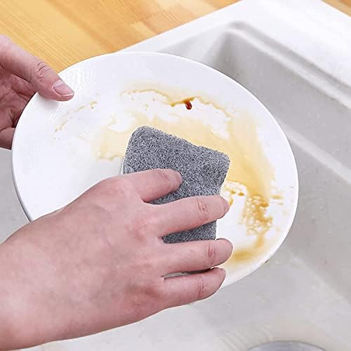 Individually Wrapped Sponges Kitchen Dishwashing Sponge Bulk(Grey-600 Pack)