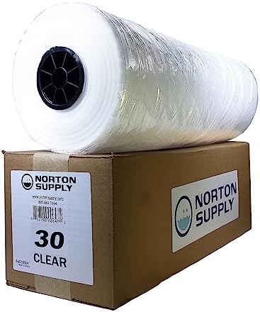 Norton Supply Dry Cleaning Poly Bags - Transparent Plastic Garment Cover, 30" Long, 100 Gauge Thickness, Suit Packing, Travel & Laundry Clothes Closet Hanging