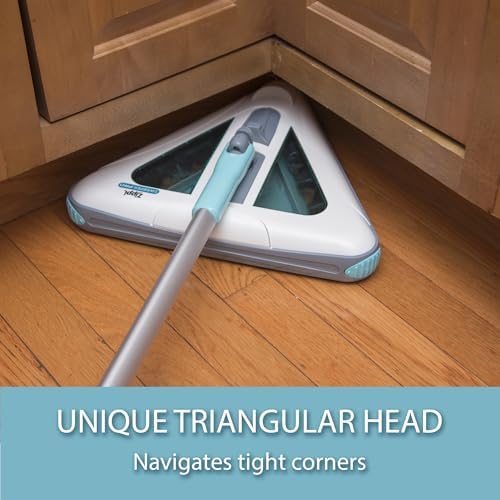 Zippi Sweeper Standard - 2026 New and Improved Lightweight Sweeper, Perfect for Short Carpet Hardwood and Tile, Triangular Design Allows for Sweeping in Corners, 30 Minutes Cleaning Time