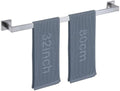 LANC 32-Inche Long Towel Bars for Bathroom Wall Mounted Brushed Nickel Bath Towel Racks Stainless Steel 80CM Towel Rails Square Towel Holder Rods Total-33.5” Towel Hanger, A8804BN-8P1