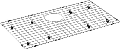Large Sink Rack,Stainless Steel Sink Protector for Kitchen Sink,28.3"L×15.3"W,Sink Grid for Bottom of Sink,Metal Sink Grate with Rear Drain,1 pack