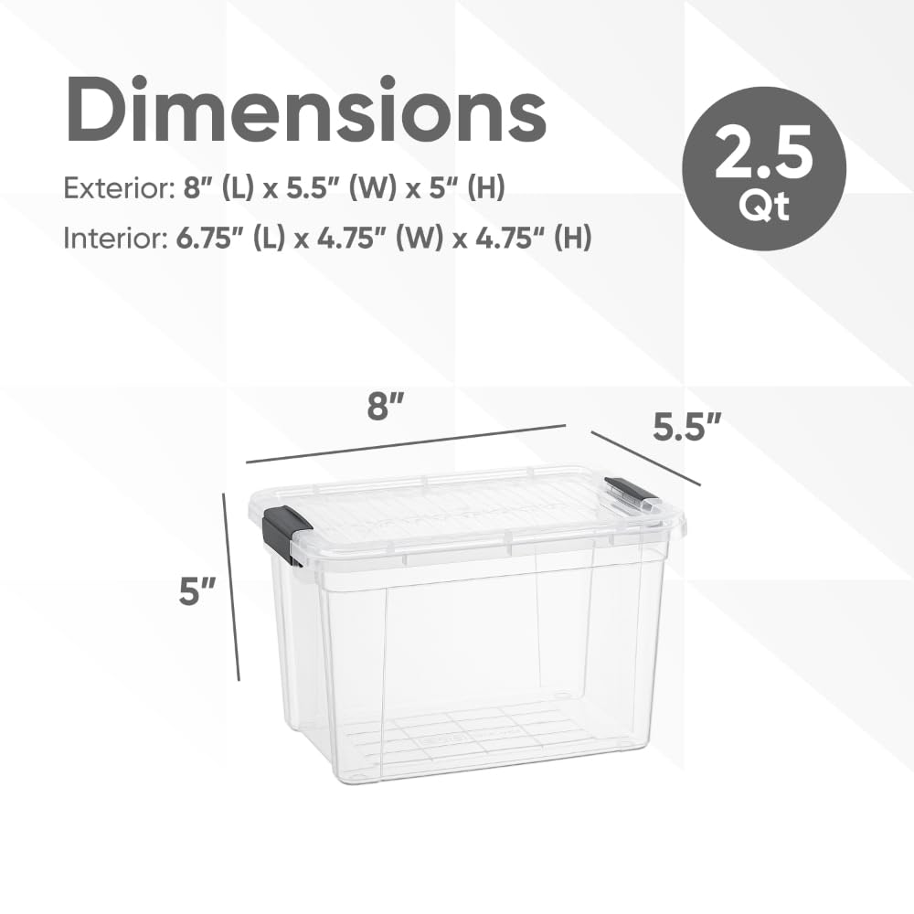 Clear Storage Box with Lid
