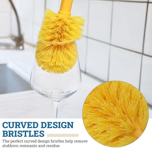 KLEEN HANDLER Goblet Cleaning Brush with Non Scratch Bristles, 1 Pack