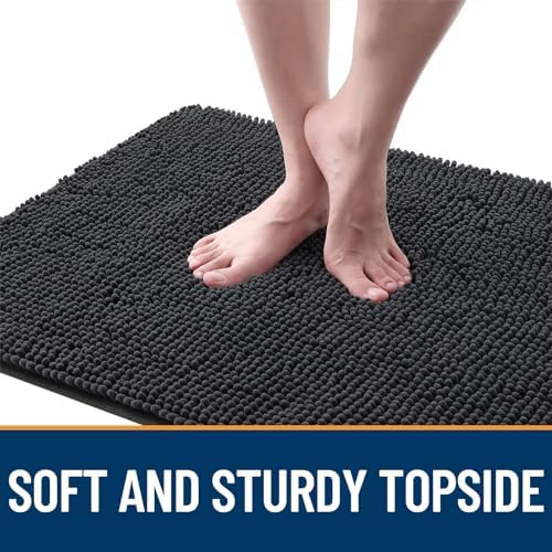 OLANLY Dog Door Mat for Muddy Paws 47x32, Super Absorbent Chenille Mud Mat