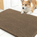 OLANLY Dog Door Mat for Muddy Paws 24x16, Super Absorbent Chenille Mud Mat