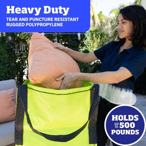 DURASACK Heavy Duty Storage Tote Bag 22-Gallon, Lime Green