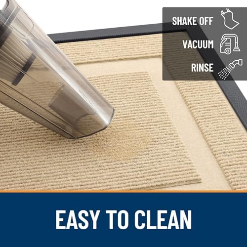 OLANLY Front Door Mat Outside 71x30, All-Season Heavy-Duty Rubber Doormat