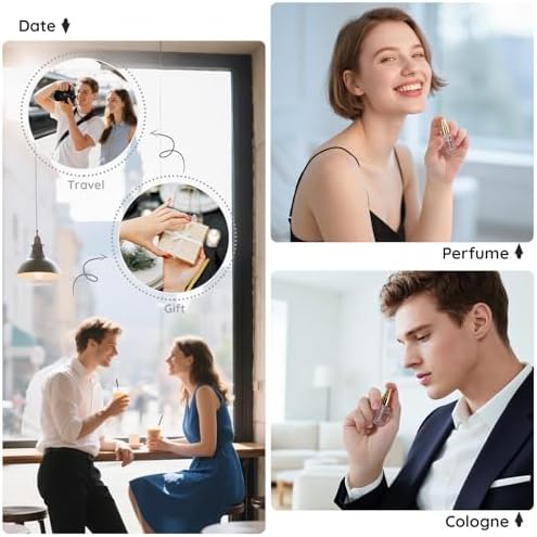 Segbeauty 80pcs 0.1oz Empty Mini Spray Bottle, Mini Perfume Travel Refillable Atomizer Sprayer, Bulk Perfume Atomizer with Transfer Tool, 3ml Small Fine Mist Travel Cologne Sprayer Bottle Fragrance