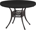 Covers & All Round Table Top Cover, 12 Oz Waterproof UV & Weather Resistant Patio Table Cover, Outdoor Table Cover for Patio Outdoor Furniture & Coffee Table (48" Dia x 4" H Inches, Black)