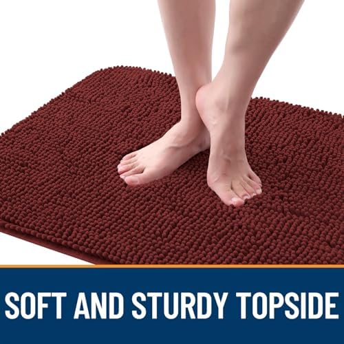 OLANLY Dog Door Mat for Muddy Paws 40x32, Super Absorbent Chenille Mud Mat