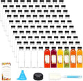 Moretoes 16oz Juice Bottles, 144pcs Plastic Bottles with Caps for Juicing