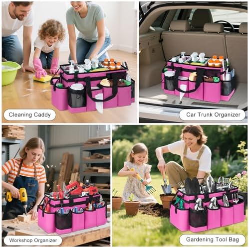 Cleaning Caddy Bag, Extra Large Cleaning Supply Bag for Housekeepers