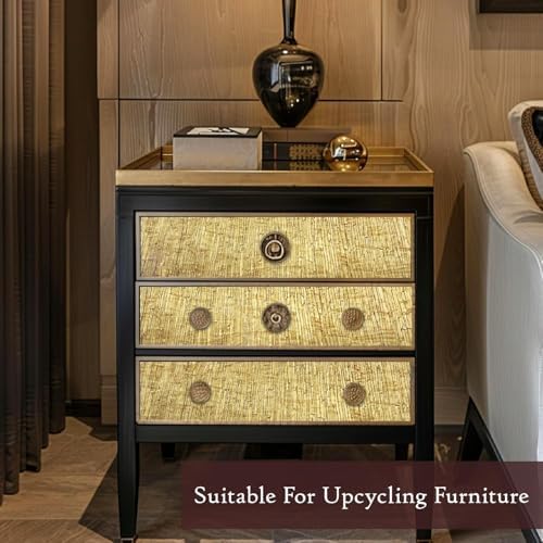 Very Berry Sticker Yellow Gold Peel and Stick Wallpaper (24" x 118") Metallic Contact Paper for Luxury Home Decor Furniture & Walls, Renter Friendly, Self-Adhesive, Waterproof Vinyl