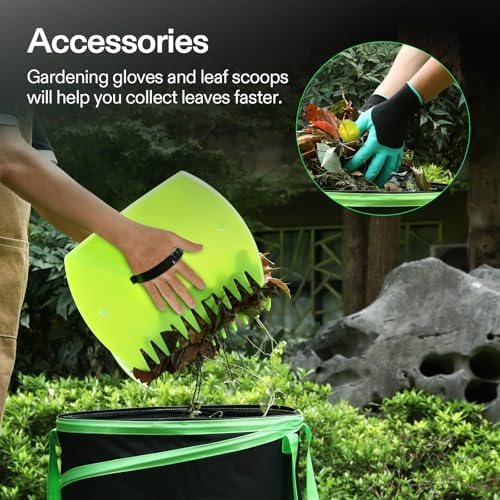 VIVOSUN 2-Pack 30-Gallon Collapsible Garden Bag, Yard Waste Containers