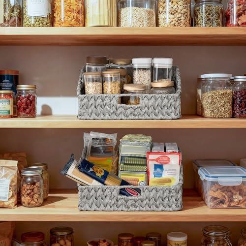 GRANNY SAYS Wicker Baskets for Organizing, Large Waterproof Wicker Basket