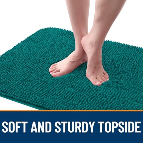 OLANLY Dog Door Mat for Muddy Paws 70x35, Super Absorbent Chenille Mud Mat
