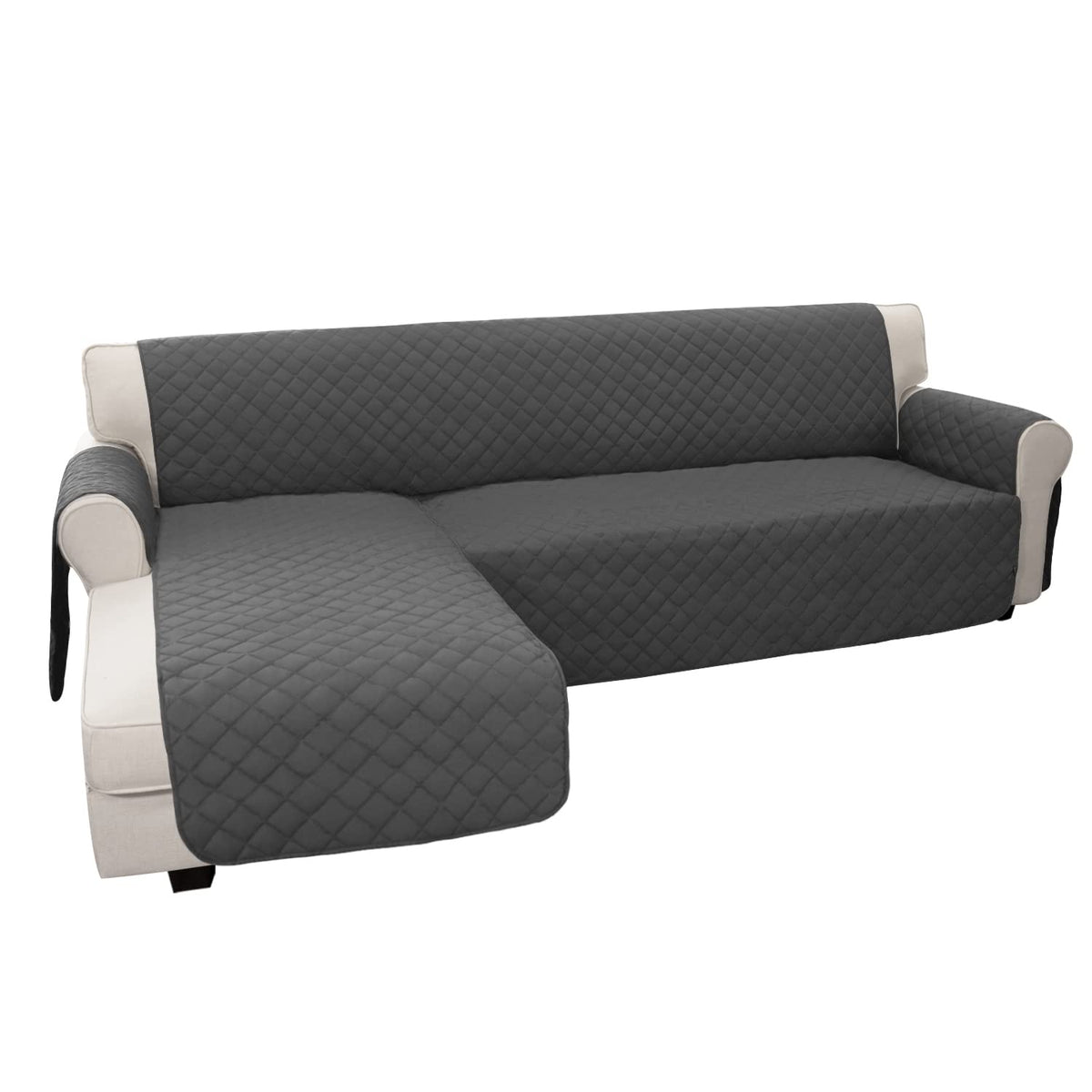 Sectional Couch Covers for Dogs L Shape Sofa Cover Reversible Sofa Slipcover Chaise Lounge Cover Furniture Protector Cover for Pets Dog Cat