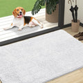 OLANLY Dog Door Mat for Muddy Paws 47x32, Super Absorbent Chenille Mud Mat