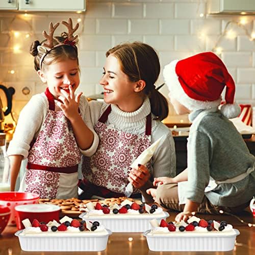 LNYZQUS Mini Cake Loaf Pans with Lids 50 Pack, 6.8oz Foil Baking Tins