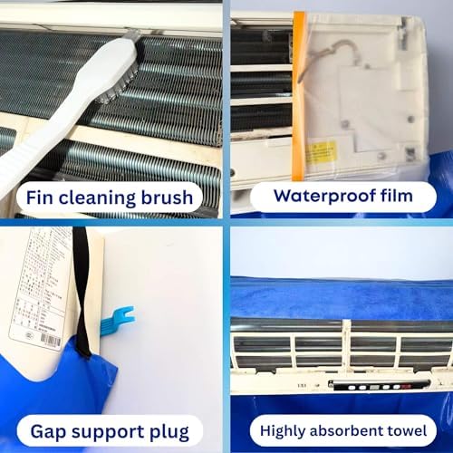Mini Split AC Cleaning Kit with 2L Pressure Sprayer Fits 38-48in Unit