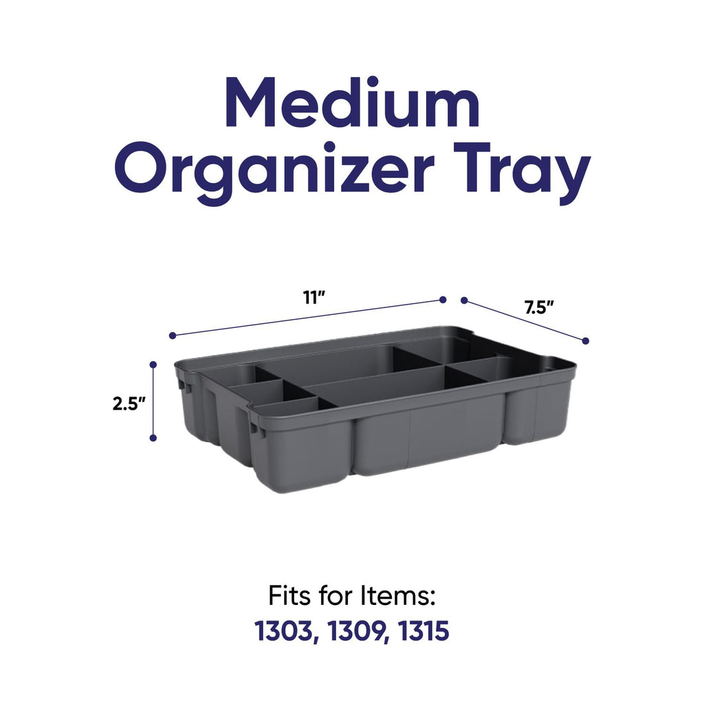 Storage Container Organizing Tray for Superio Bin or Drawer Plastic Organize Sewing (2 Count)