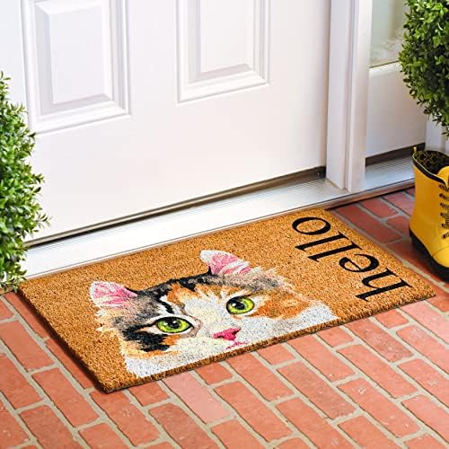 Calloway Mills 109601729 Calico Cat Doormat 17" x 29"