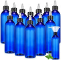 Barydat 12 Pcs 8 oz Squeeze Applicator Bottles for Hair Oiling, Blue