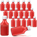 Reallnaive 20 Pcs 4 oz Liquid Medicine Bottles with Caps, Amber