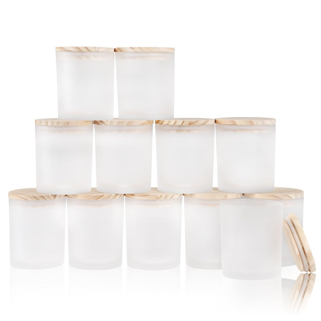Thick Candle Jars for Making Candles 12 Pcs (12 Count)