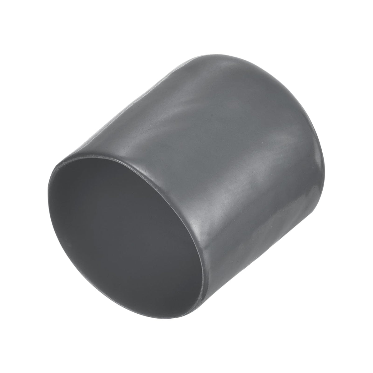 20pcs Rubber End Caps 27mm ID Vinyl Round Tube Bolt Cap Cover Thread Protectors Dark Grey