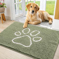 Smiry Dog Door Mat for Muddy Paws, Absorbent Non Slip Dirt Trapper, 36x24