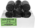 Aluf Plastics 45 Gal Black Trash Bags, 16 Micron (EQ.), 39" x 46" (250 Pk)