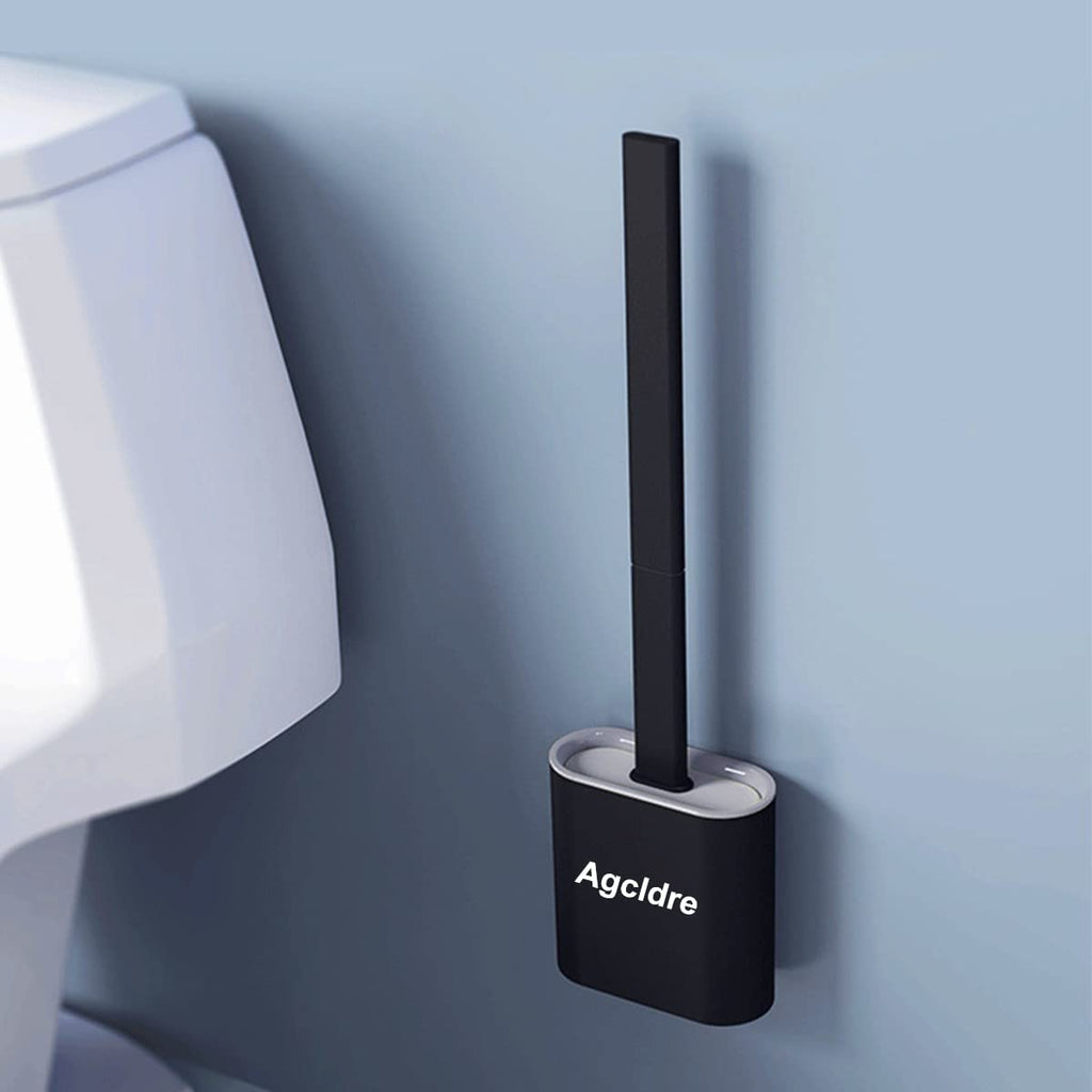 Toilet Brush with Holder Silicone Toilet Brush and Cleaning Brush for Household Bathroom Toliet Brush Set