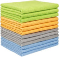 AIDEA Microfiber Cleaning Cloth 12 Pack, Microfiber Towels for Cars, Soft & Absorbent Cleaning Rags, Premium Lint Free Shop Towels for House, Kitchen, Car, 12inx16in