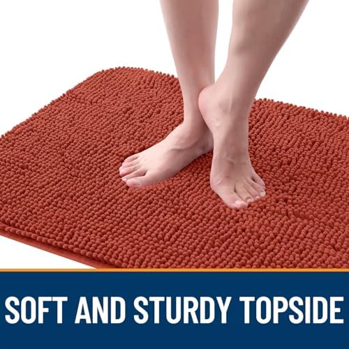 OLANLY Dog Door Mat for Muddy Paws 47x24, Super Absorbent Chenille Mud Mat