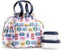 Fit & Fresh Cromwell Cinch Insulated Lunch Bag for Women w/Containers