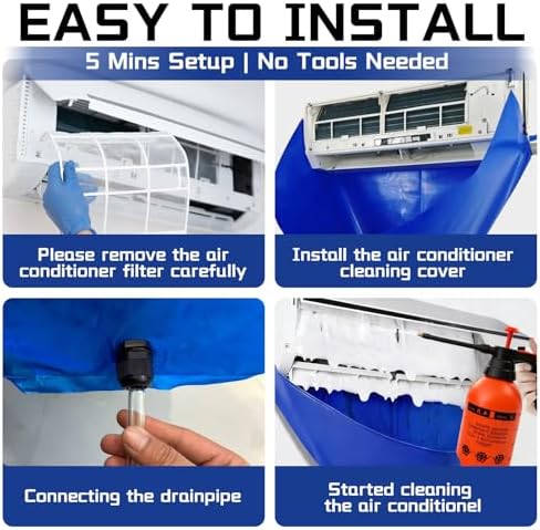 13Pcs Mini Split Cleaning Kit Wall Mount Air Conditioner Tools