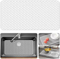 Bestjing Silicone Sink Protectors for Kitchen Sink-28.3"x15.7", White