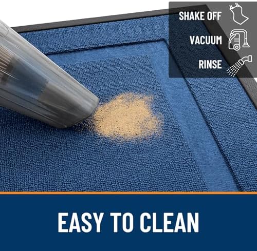 OLANLY Front Door Mat Outside 71x23, All-Season Heavy-Duty Rubber Doormat