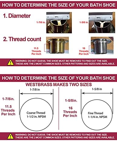 Westbrass D93-62 1-1/2" Coarse Thread Tip-Toe Bathtub Drain Plug Trim Set with One-Hole Overflow Faceplate, Matte Black